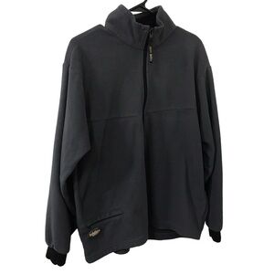 REI mens gray fleece long sleeve thermal shirt size Medium